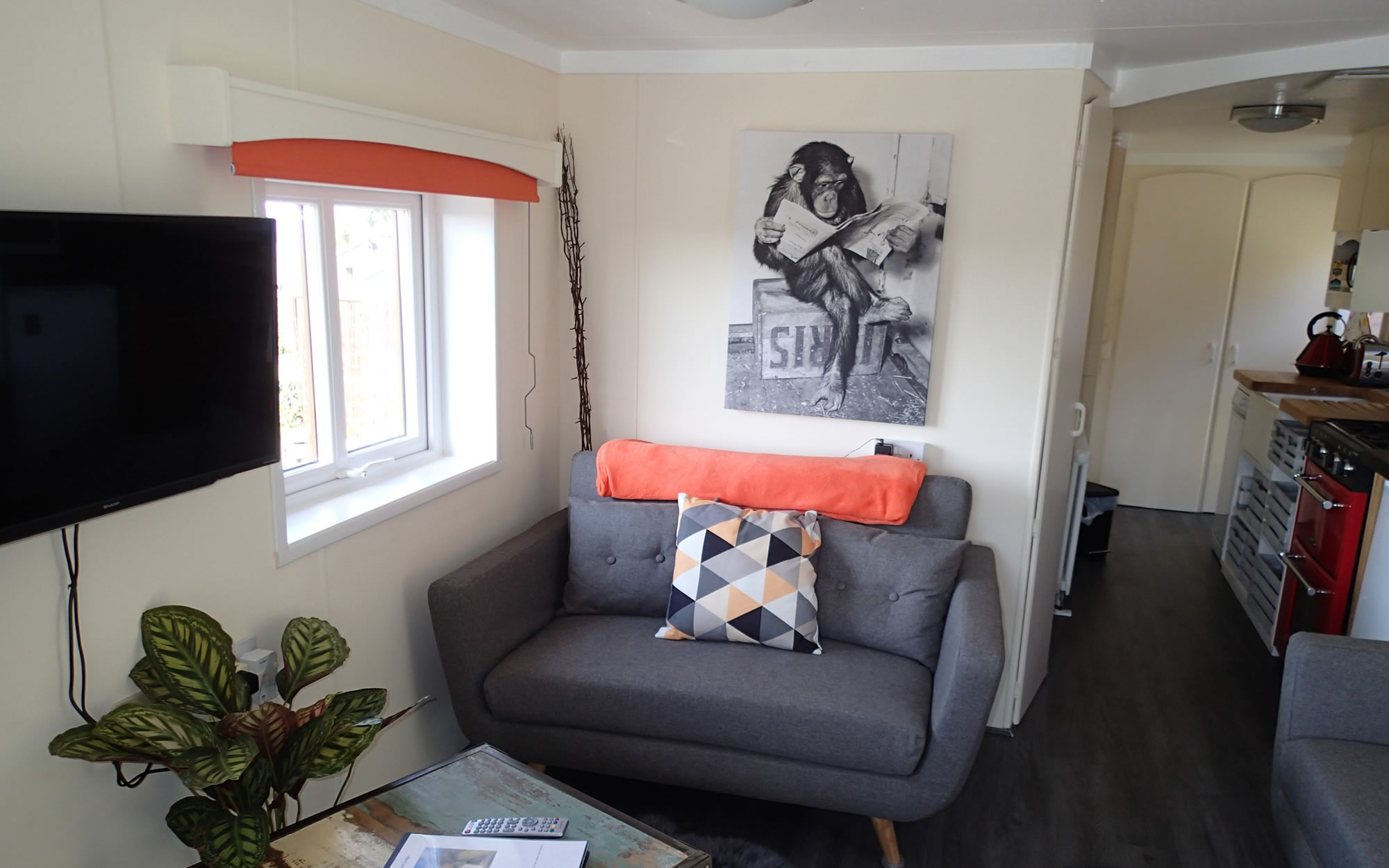 Rose Lodge Living Area And Kitchen